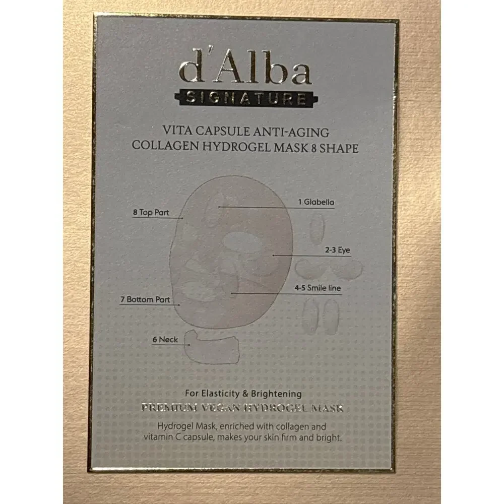 d’Alba Signature Vita Capsule Anti-Aging Collagen Hydrogel Mask & Shape 4ct